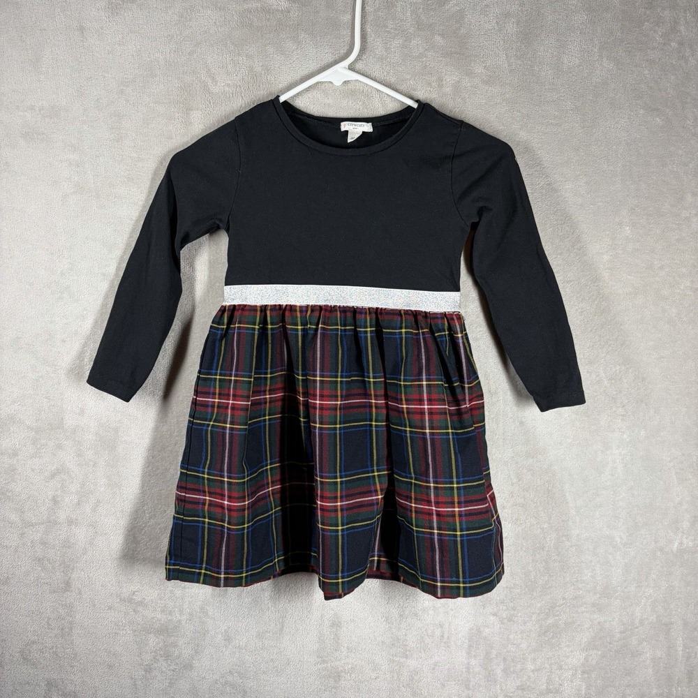 Crewcuts J. Crew Tartan Plaid Dress Size 5 Holiday Christmas Hanukkah Winter
